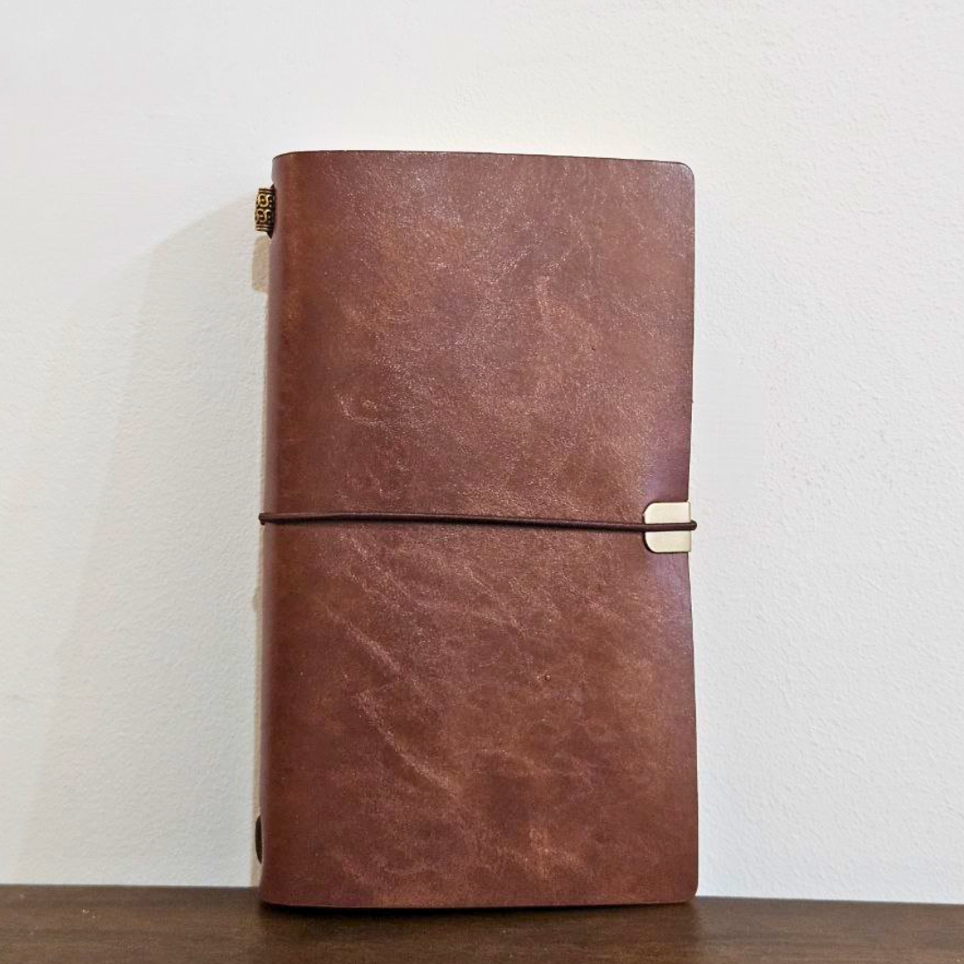 Traveler's Journal Triobook - Classic Brown