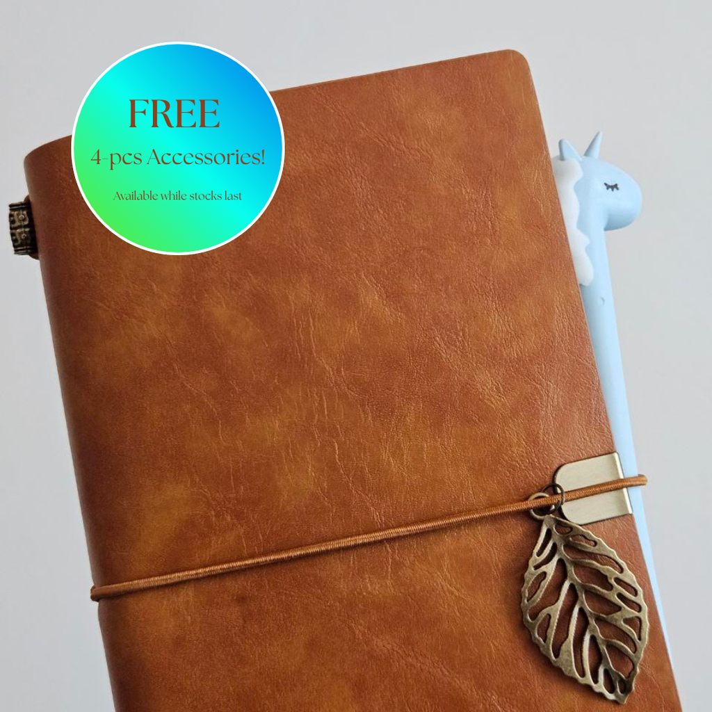 Traveler's Journal Triobook - Classic Brown
